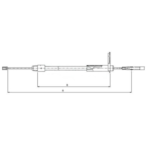 Metzger handbremsseil hinten - metzger,