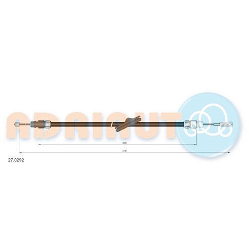 Handbremsseil vorne für - 2x,